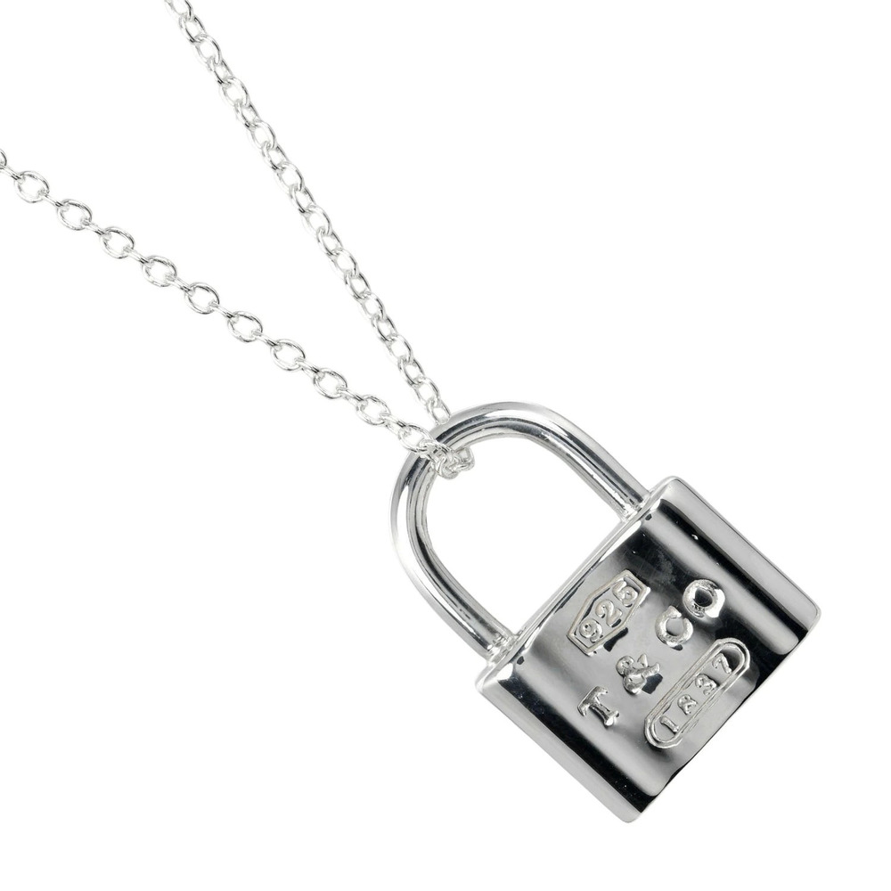 Tiffany Co Lock Necklace Sterling Silver
